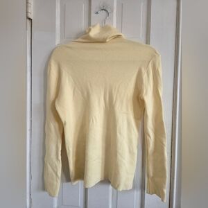 Soft Creamy Colored Turtleneck Sweater